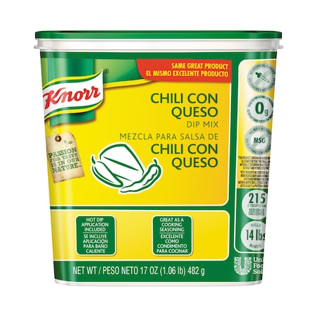Knorr Knorr Chili Con Queso Dip Mix 1lbs Tub, PK6 84140659
